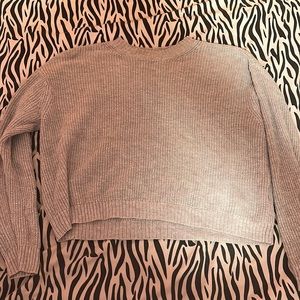 american eagle gray sweater